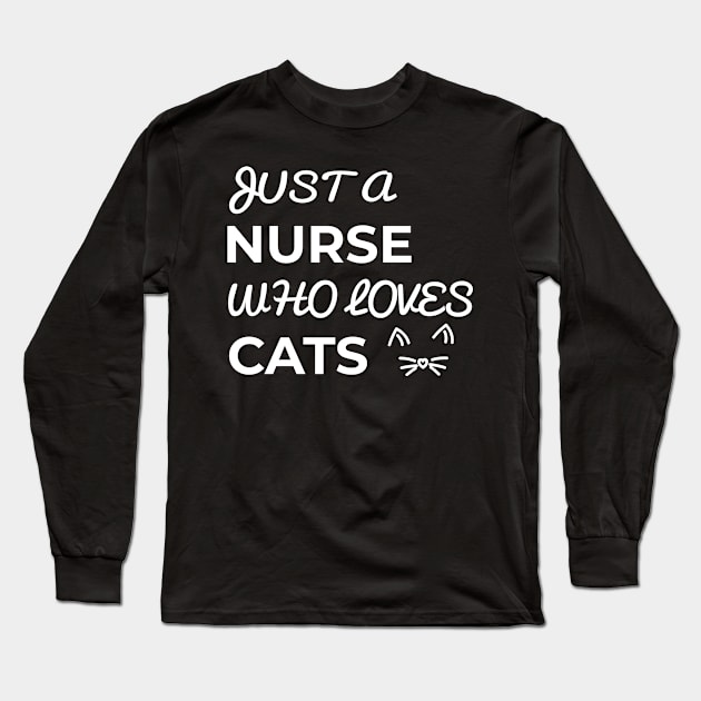 nurse cat Long Sleeve T-Shirt by Elhisodesigns